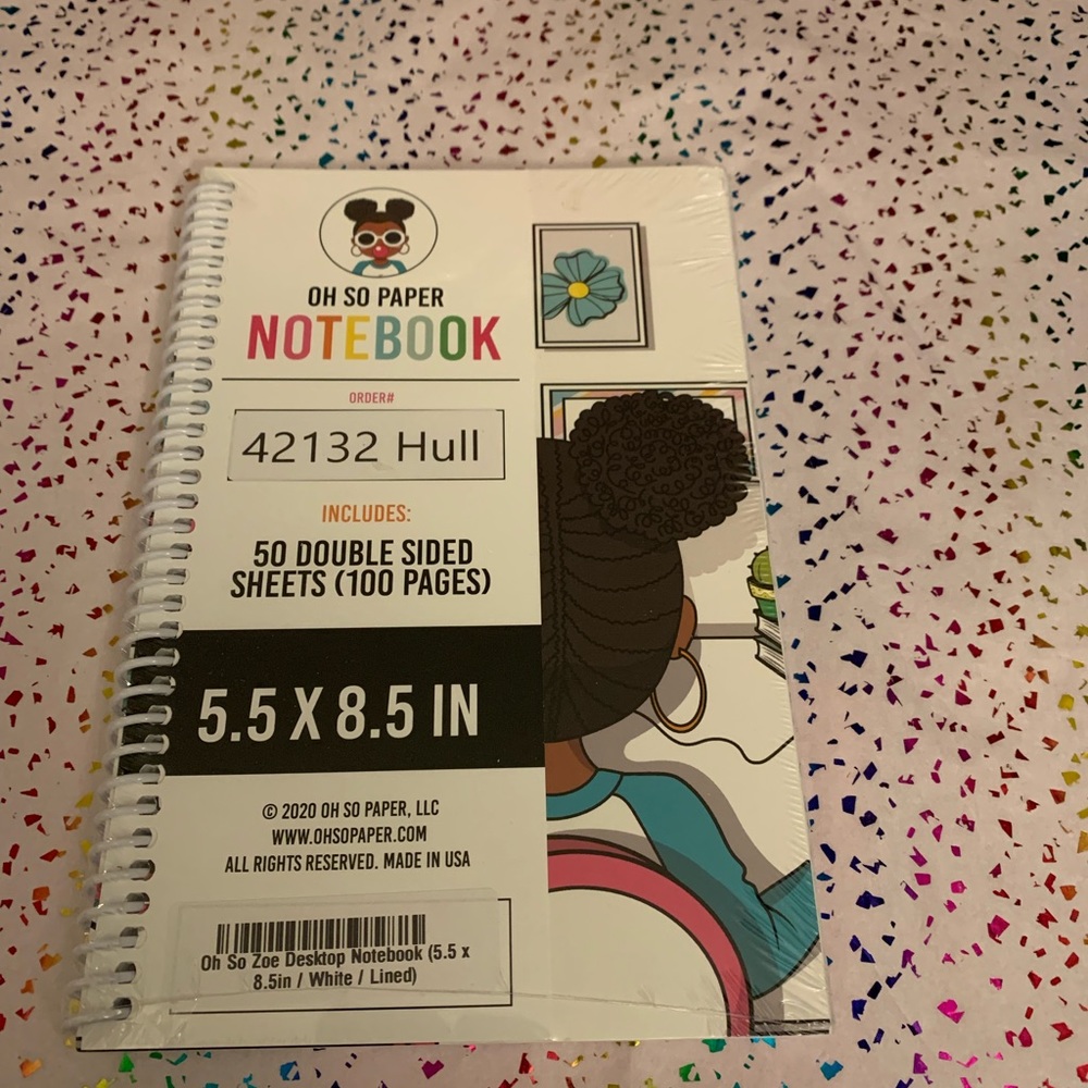 NWT Oh So Paper Notebook 50 double-sided pages in great purse-size.